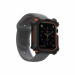 Urban Armor Gear Watch Case - удароустойчив хибриден кейс за Apple Watch 44мм (черен-оранжев) 3