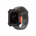 Urban Armor Gear Watch Case - удароустойчив хибриден кейс за Apple Watch 44мм (черен-оранжев) 1