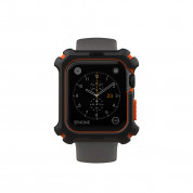 Urban Armor Gear Watch Case - удароустойчив хибриден кейс за Apple Watch 44мм (черен-оранжев) 1