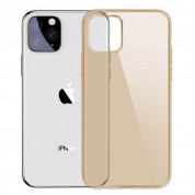 Baseus Simple Case - силиконов (TPU) калъф за iPhone 11 Pro Max (златист)