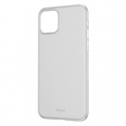 Baseus Wing case - тънък полипропиленов кейс (0.45 mm) за iPhone 11 Pro Max (бял) 1