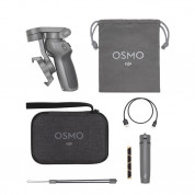 DJI Osmo Mobile 3 Combo - комплект уникален захващащ стабилизатор за смартфони с допълнителен трипод и калъф за съхранение