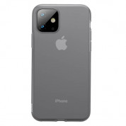 Baseus Jelly Liquid Silica Gel Case - силиконов (TPU) калъф за iPhone 11 (сив)