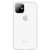 Baseus Jelly Liquid Silica Gel Case - силиконов (TPU) калъф за iPhone 11 (бял)