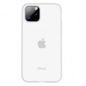 Baseus Jelly Liquid Silica Gel Case - силиконов (TPU) калъф за iPhone 11 Pro Max (бял)