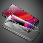 Baseus Full Screen Tempered Glass (SGAPIPH61S-KC01) - калено стъклено защитно покритие за целия дисплей на iPhone 11, iPhone XR (прозрачен-черен) (2 броя) 4