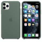 Apple Silicone Case for iPhone 11 Pro Max (pine green)