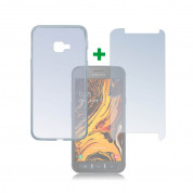 4smarts 360° Protection Set - тънък силиконов кейс и стъклено защитно покритие за дисплея на Samsung Galaxy Xcover 4s (прозрачен)