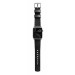 Nomad Strap Modern Leather - кожена (естествена кожа) каишка за Apple Watch 42мм, 44мм, 45мм, Ultra 49мм (черен-сребрист) 3