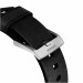 Nomad Strap Modern Leather - кожена (естествена кожа) каишка за Apple Watch 42мм, 44мм, 45мм, Ultra 49мм (черен-сребрист) 6