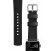 Nomad Strap Modern Leather - кожена (естествена кожа) каишка за Apple Watch 42мм, 44мм, 45мм, Ultra 49мм (черен-сребрист) 9