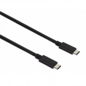 Kit USB-C to USB-C Cable - кабел за устройства с USB-C порт (90 см) (черен) 