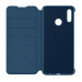 Huawei Wallet Cover Case - оригинален кожен калъф с поставка за Huawei P Smart Plus (2019) (син) 2