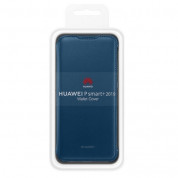 Huawei Wallet Cover Case - оригинален кожен калъф с поставка за Huawei P Smart Plus (2019) (син) 4