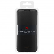 Huawei Wallet Cover Case - оригинален кожен калъф с поставка за Huawei P Smart Plus (2019) (черен) 4