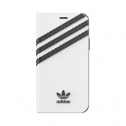 Adidas Originals Booklet Case - хоризонтален кожен калъф, тип портфейл за iPhone 11 Pro (бял) 2