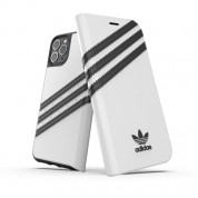 Adidas Originals Booklet Case - хоризонтален кожен калъф, тип портфейл за iPhone 11 Pro (бял)