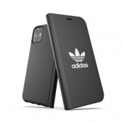 Adidas Originals Basic Booklet Case - хоризонтален кожен калъф, тип портфейл за iPhone 11 (черен)