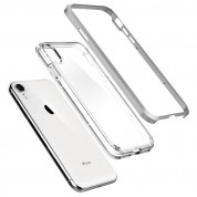 Spigen Neo Hybrid Case Crystal - хибриден кейс с висока степен на защита за iPhone XR (прозрачен-сребрист) 6