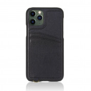 Torrii Koala Case - кожен кейс с джоб за карти за iPhone 11 Pro (черен)