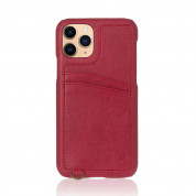 Torrii Koala Case - кожен кейс с джоб за карти за iPhone 11 Pro (червен)