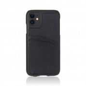 Torrii Koala Case - кожен кейс с джоб за карти за iPhone 11 (черен)