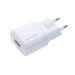 4smarts Fast Wall Charger VoltPlug QC3.0 18W with ComboCord Cable - комплект захранване за ел. мрежа и качествен кабел с оплетка от здрав текстил за microUSB и USB-C стандарти (бял) 4