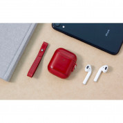 Torrii Airpods Leather Case - кожен кейс (естествена кожа) за Apple Airpods (червен) 5