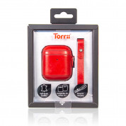 Torrii Airpods Leather Case - кожен кейс (естествена кожа) за Apple Airpods (червен) 4