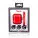 Torrii Airpods Leather Case - кожен кейс (естествена кожа) за Apple Airpods (червен) 5