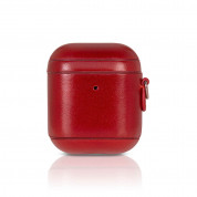 Torrii Airpods Leather Case - кожен кейс (естествена кожа) за Apple Airpods (червен)