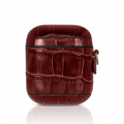 Torrii Airpods Bamboo Leather Case - кожен кейс (естествена кожа) за Apple Airpods (червен)