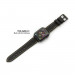 Torrii Leather Band - кожена каишка за Apple Watch 38мм, 40мм, 41мм (черна с кафеви шевове) 3