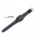 Torrii Leather Band - кожена каишка за Apple Watch 38мм, 40мм, 41мм (тъмносиня с кафеви шевове) 3