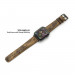 Torrii Leather Band - кожена каишка за Apple Watch 38мм, 40мм, 41мм (тъмнокафява с кафеви шевове) 3