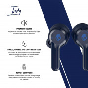Skullcandy Indy True Wireless in-Ear TWS Earbud - безжични Bluetooth слушалки с микрофон (тъмносин)   2