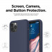 Elago Soft Silicone Case - силиконов (TPU) калъф за iPhone 11 Pro (тъмносин) 5