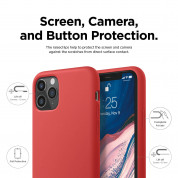 Elago Soft Silicone Case - силиконов (TPU) калъф за iPhone 11 Pro (червен) 5