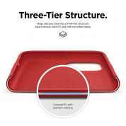 Elago Soft Silicone Case - силиконов (TPU) калъф за iPhone 11 Pro (червен) 3