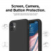 Elago Soft Silicone Case - силиконов (TPU) калъф за iPhone 11 (черен) 6