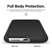 Elago Soft Silicone Case - силиконов (TPU) калъф за iPhone 11 (черен) 2