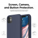 Elago Soft Silicone Case - силиконов (TPU) калъф за iPhone 11 (тъмносин) 4