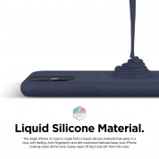 Elago Soft Silicone Case - силиконов (TPU) калъф за iPhone 11 (тъмносин) 1