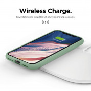 Elago Soft Silicone Case - силиконов (TPU) калъф за iPhone 11 (зелен) 5