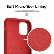 Elago Soft Silicone Case - силиконов (TPU) калъф за iPhone 11 (червен) 2