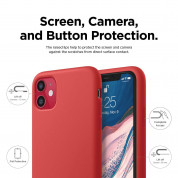 Elago Soft Silicone Case - силиконов (TPU) калъф за iPhone 11 (червен) 1