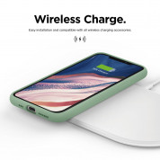 Elago Soft Silicone Case - силиконов (TPU) калъф за iPhone 11 Pro Max (зелен) 5