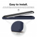 Elago Slim Fit Strap Case - качествен поликарбонатов кейс с каишка за китката за iPhone 11 Pro (тъмносин) 5