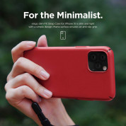 Elago Slim Fit Strap Case - качествен поликарбонатов кейс с каишка за китката за iPhone 11 (червен) 1