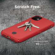 Elago Slim Fit Strap Case - качествен поликарбонатов кейс с каишка за китката за iPhone 11 (червен) 2
